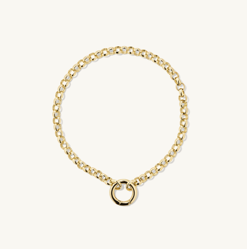 Mejuri Rolo Chain Charm Bracelet