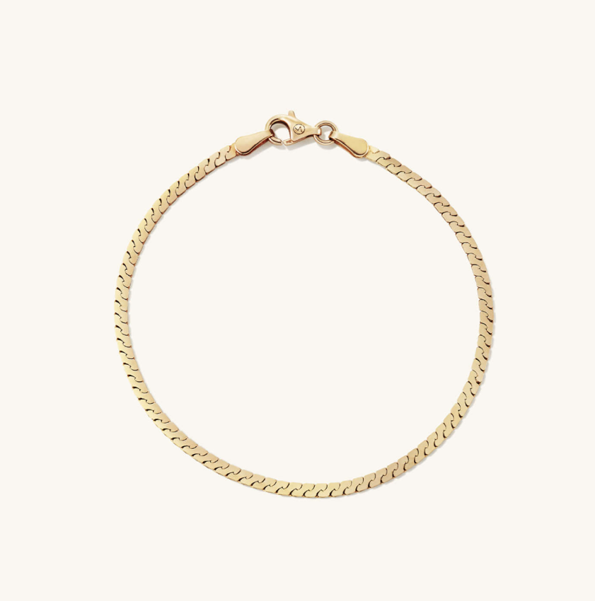 Mejuri Serpentine Cain Bracelet (6in)