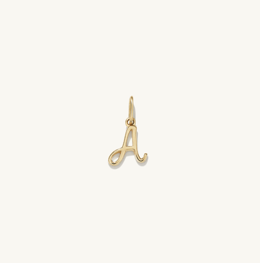 Mejuri Cursive Letter Charm