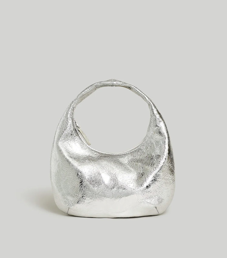 Madewell The Mini Bag in Metallic Leather