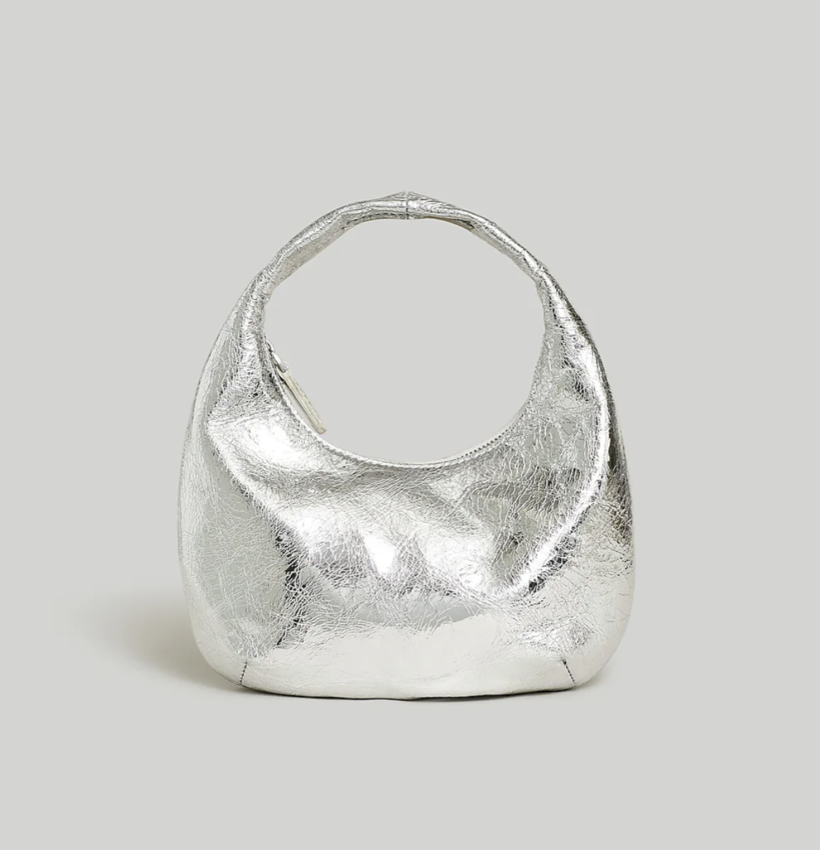 Madewell The Mini Bag in Metallic Leather