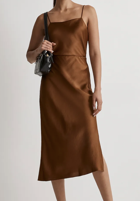 Madewell The Layton Midi Slip Skirt