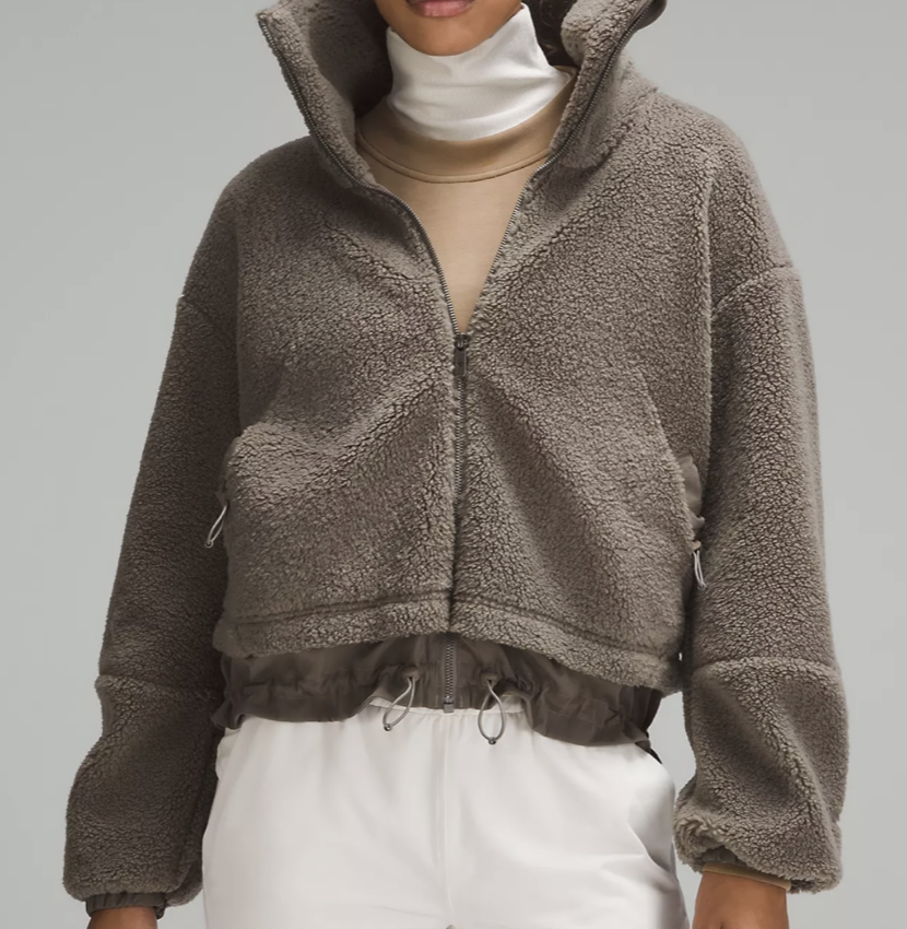 Lululemon Textured Fleece Cinchable Full Zip