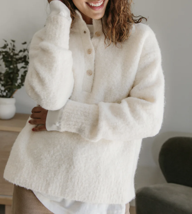Jenni Kayne Boucle Button Pullover