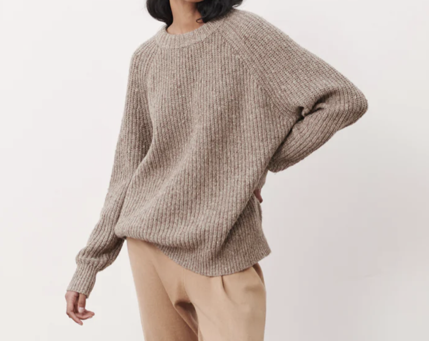 Jenni Kayne Oversized Cashmere Fisherman Sweater