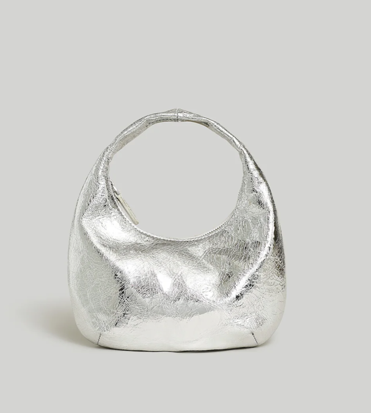 Madewell The Mini Bag In Metallic Leather