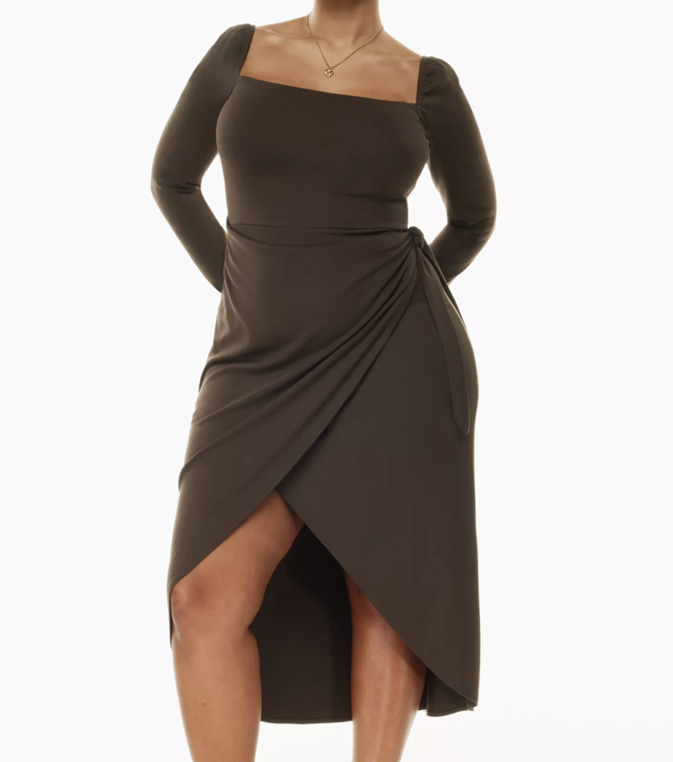Aritzia Saturn Longsleeve Midi Dress