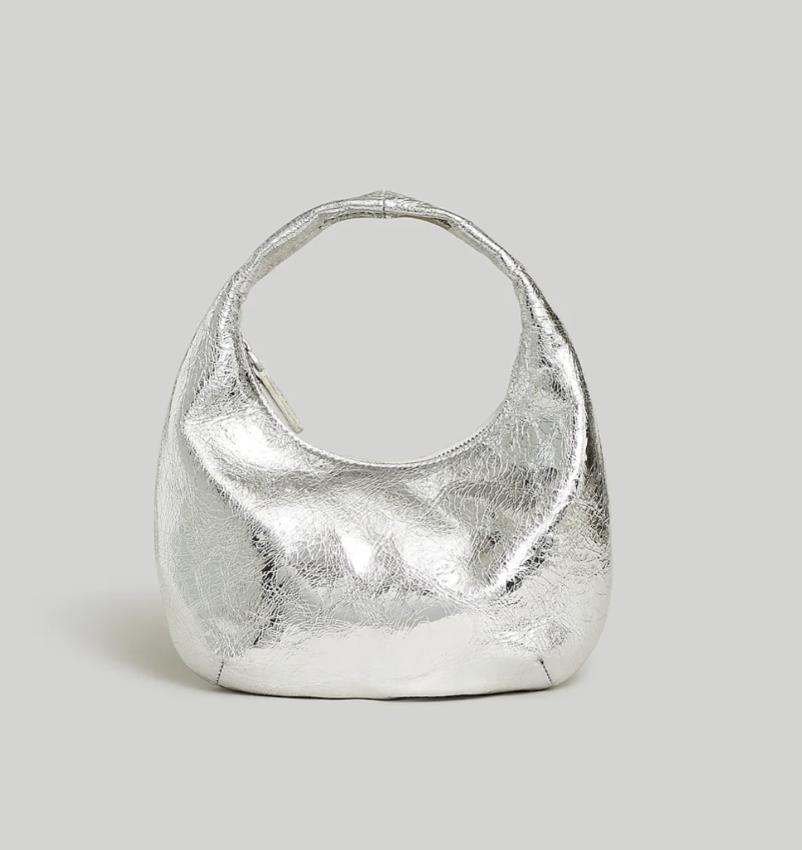 Madewell The Mini Bag In Metallic Leather