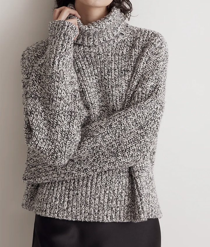Madewell Wide Rib Turtleneck Sweater
