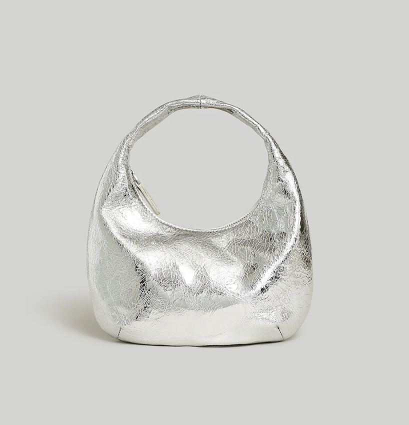 Madewell The Mini Bag in Metallic Leather
