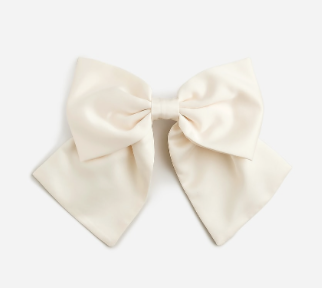 J.Crew Oversized satin bow hair clip