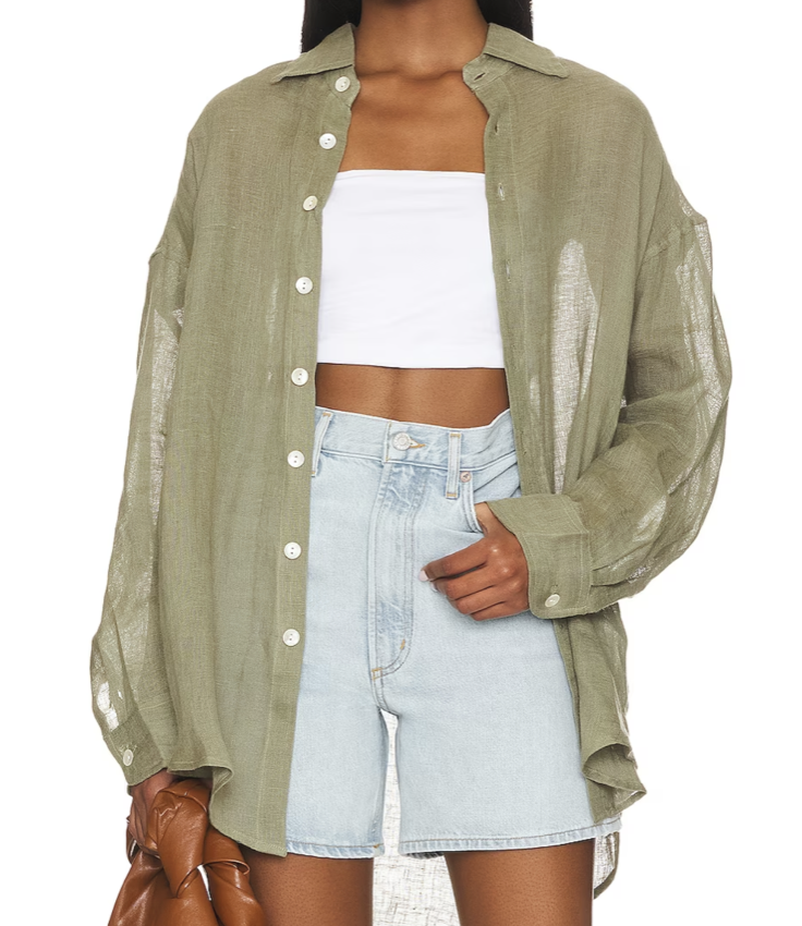 Revolve Playa Oversized Shirt Dress