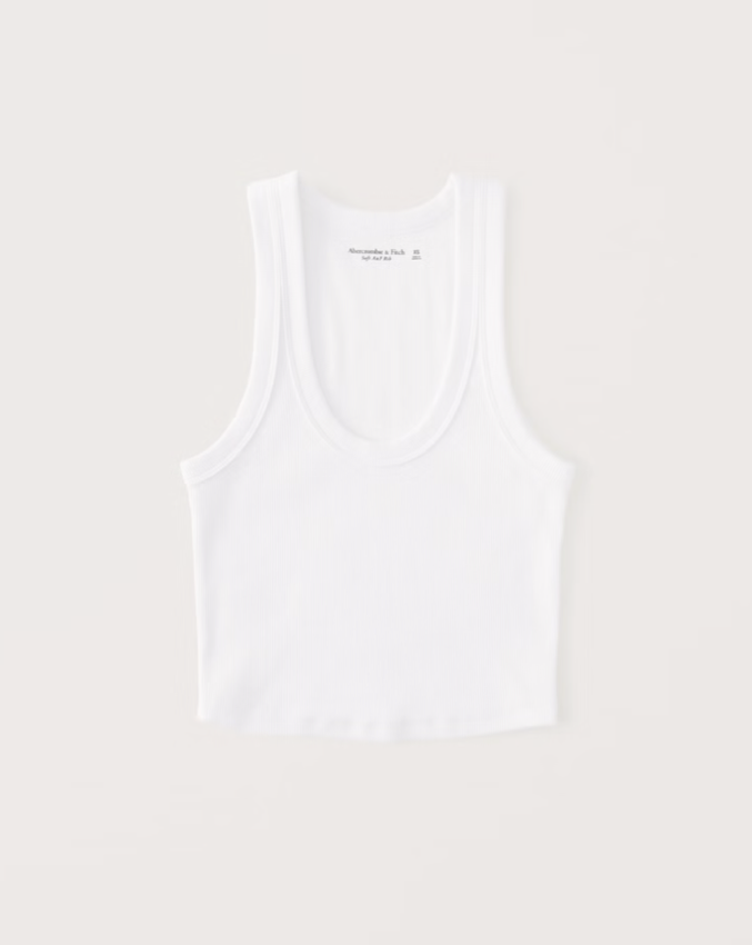 Abercrombie essential scoop neck tank
