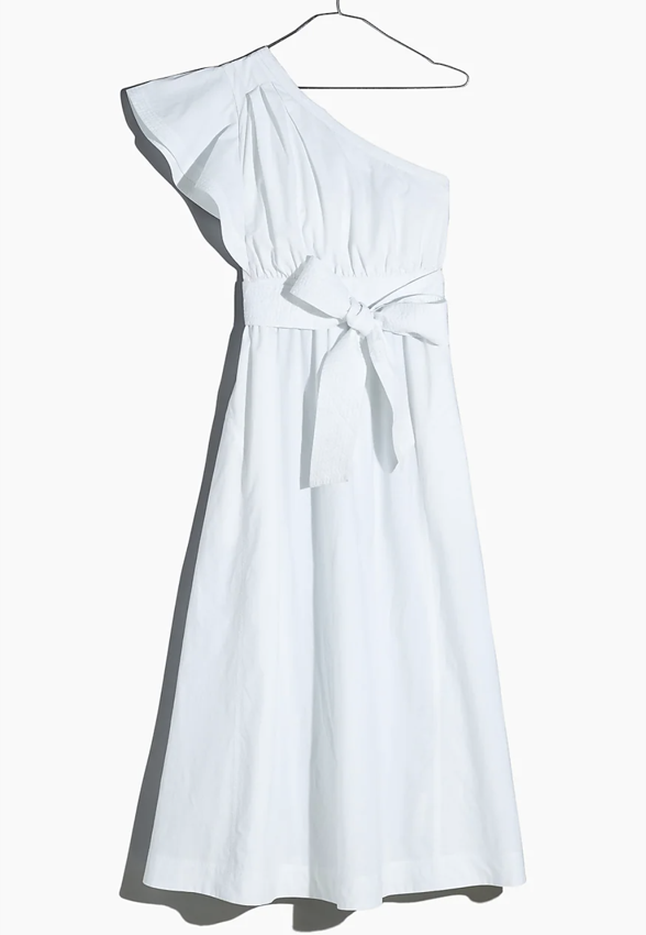 Madewell one shoulder dress