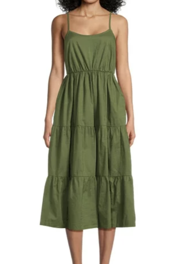 Walmart green dress