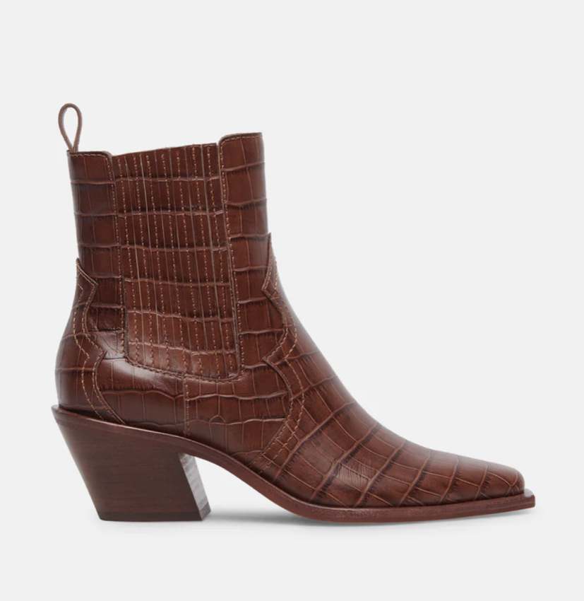 Dolce vita brown snake boots