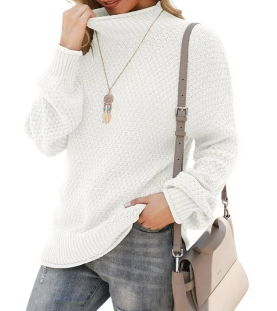 Walmart Asklazy Women's Turtleneck Oversized Sweater