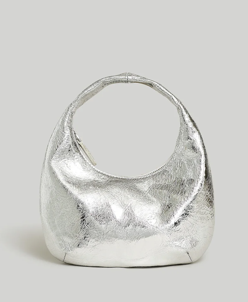 Madewell The Mini Bag in Metallic Leather