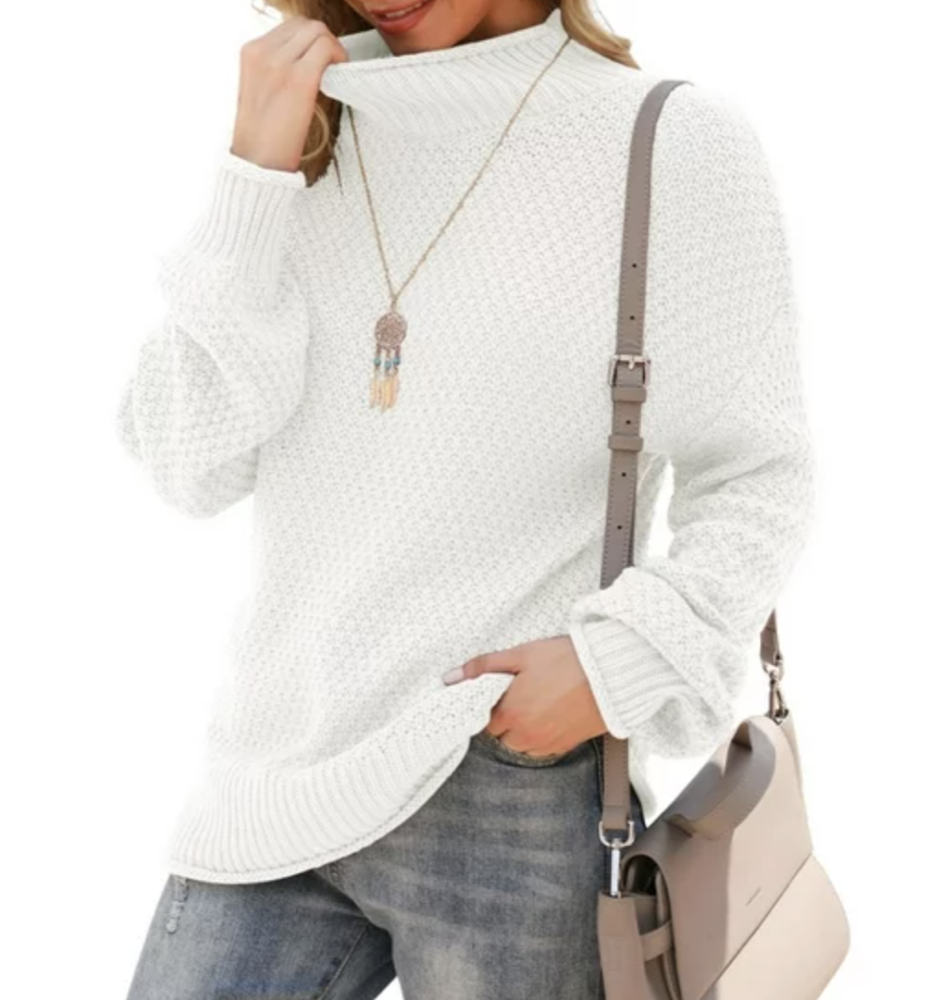 Walmart Women's Oversized Turtleneck Sweater (Medium) 