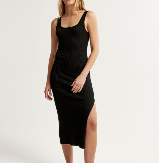 Abercrombie Ribbed Midi Sweater Dress