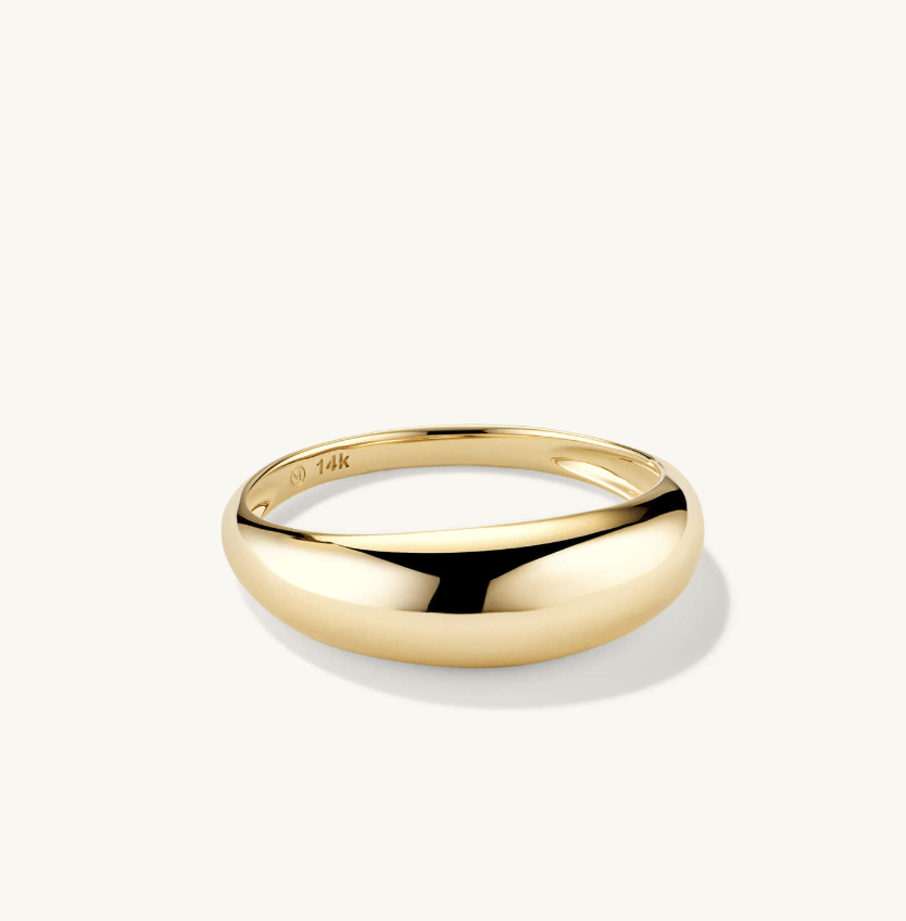 Mejuri Thin Dome Ring