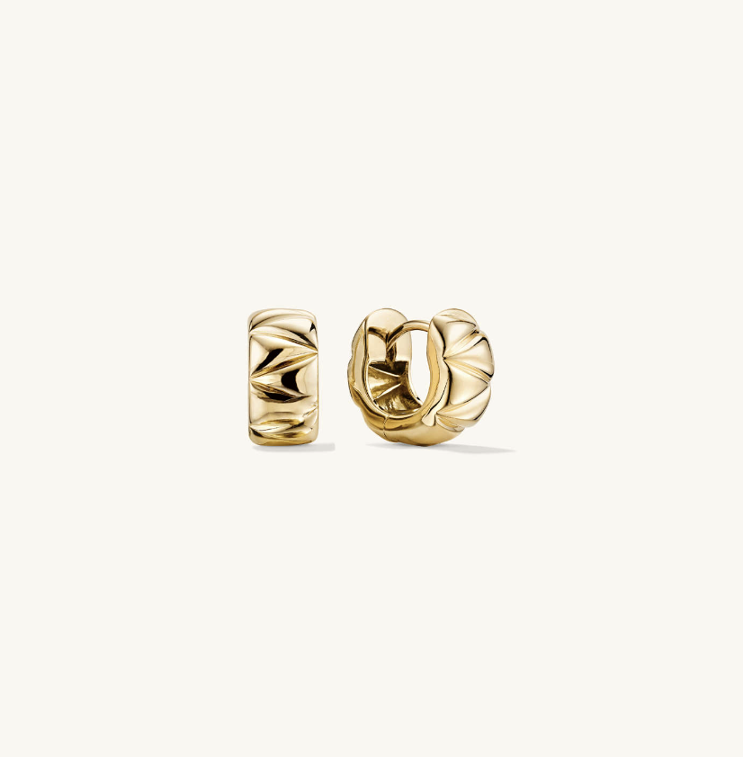 Mejuri Patra Huggie Hoops