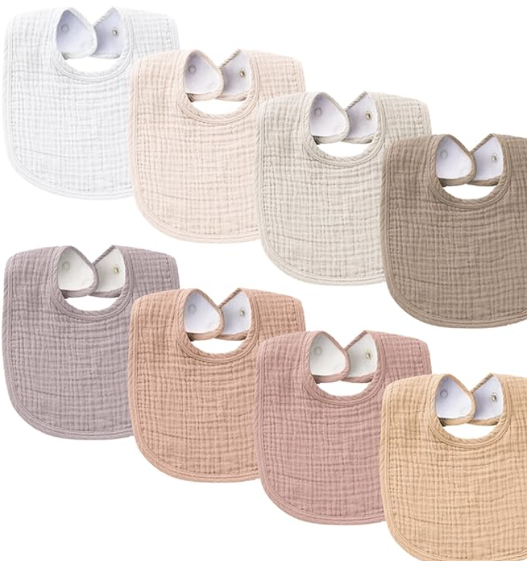 Cute Amazon Muslin Bibs