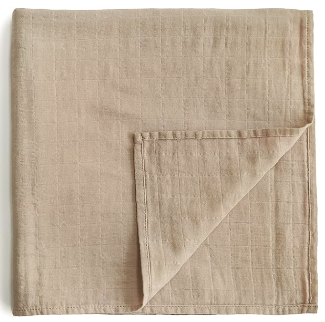 Mushie Muslin Baby Swaddle Blanket