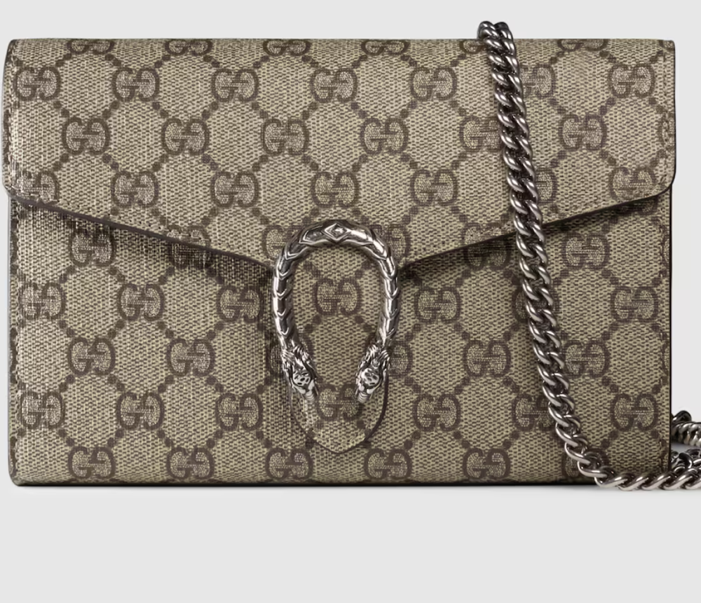 Gucci Dionysus GG Supreme Chain Wallet