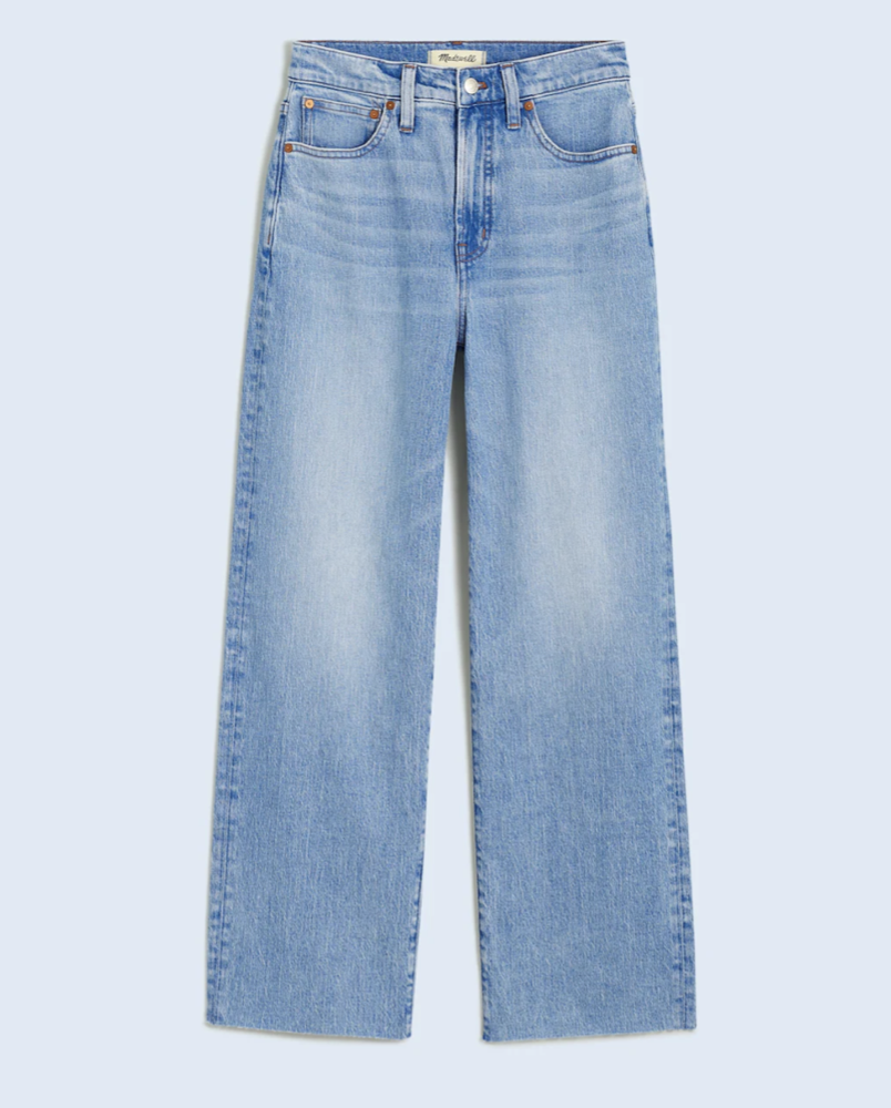 Madewell The Petite Perfect Vintage Wide-leg Crop Jean (Altoona Wash size 27)