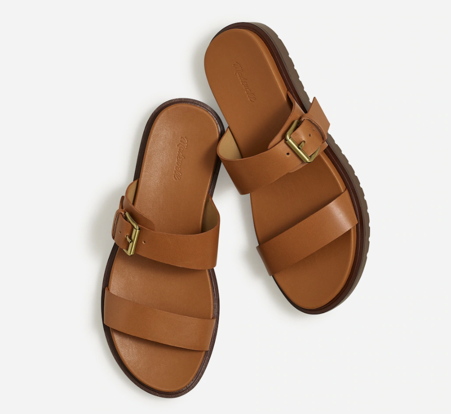 Madewell The Dee Double-Strap Sandal