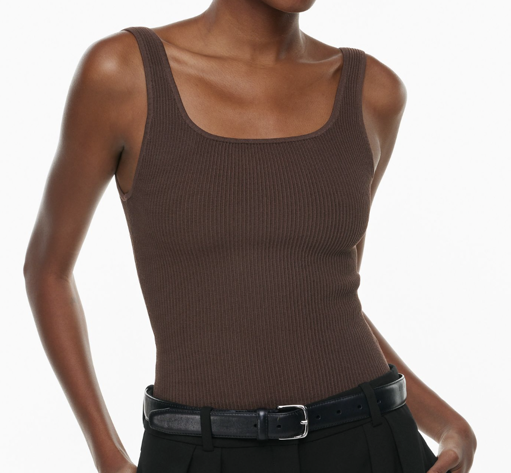 Aritzia Sculpt Knit Squareneck Tank