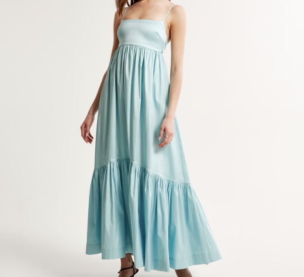 Abercrombie Drama Bow-Back Taffeta Gown
