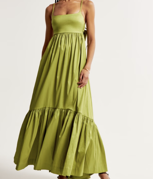 Abercrombie Drama Bow-Back Taffeta Gown