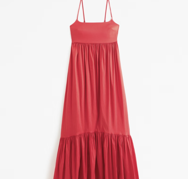 Abercrombie Drama Bow-Back Taffeta Gown