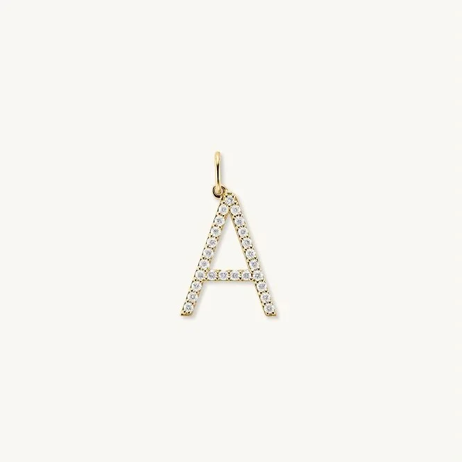 Mejuri Lab Grown Oversized Letter Charm
