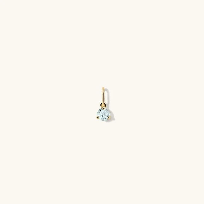 Mejuri Birthstone Charm Aquamarine