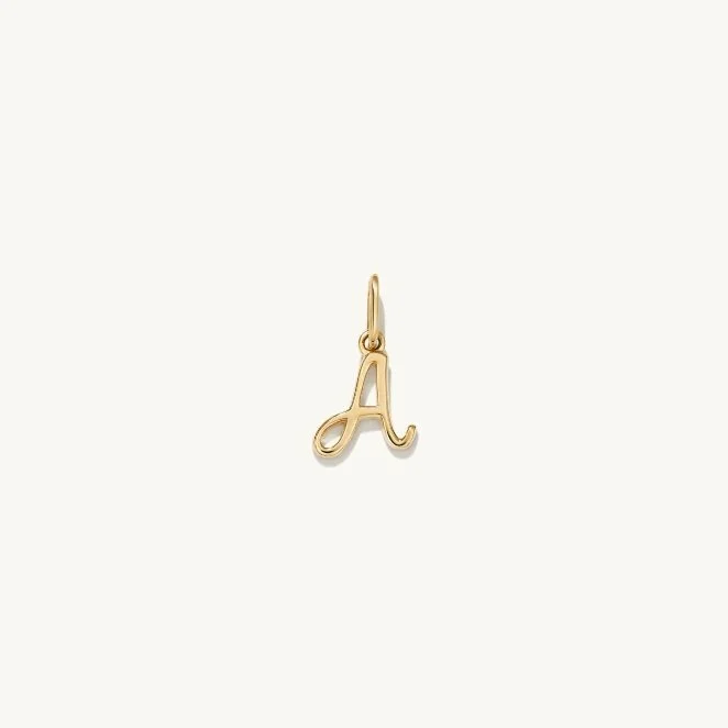 Mejuri Cursive Letter Charm
