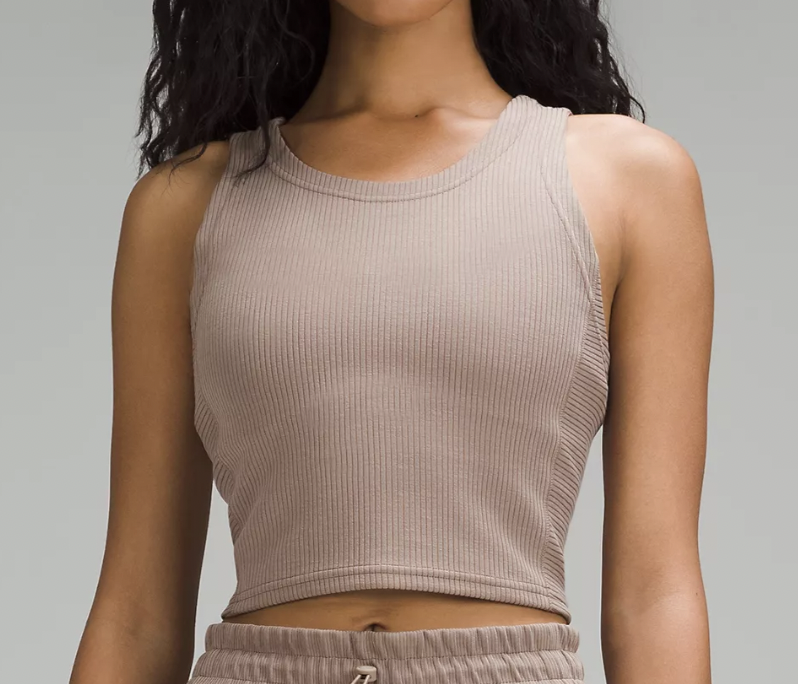 Lululemon Ribbed Softstreme Cropped Tank Top