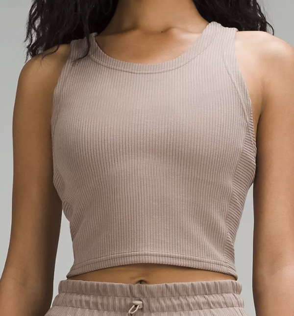 Lululemon Ribbed Softstreme Cropped Tank Top