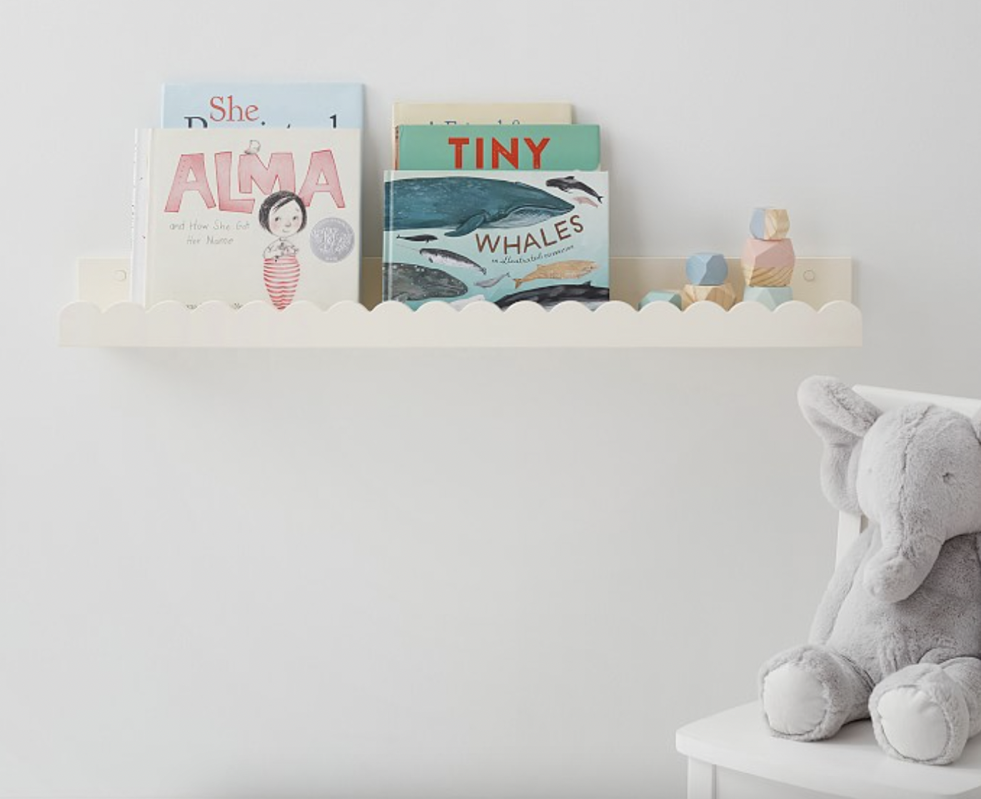 Pottery Barn Scalloped Shelving