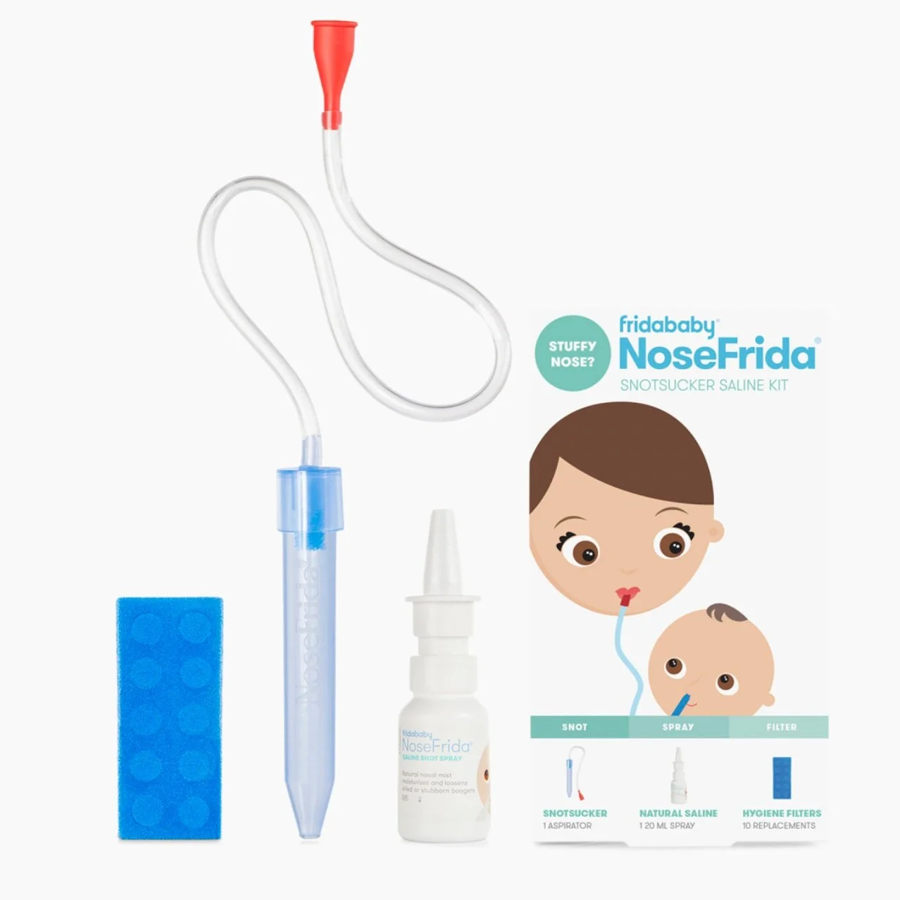NoseFrida SnotSucker Saline Kit