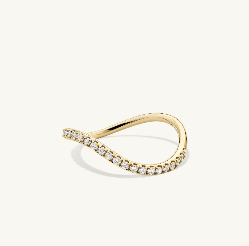 Mejuri Dome Figure Pave Diamond Ring 
