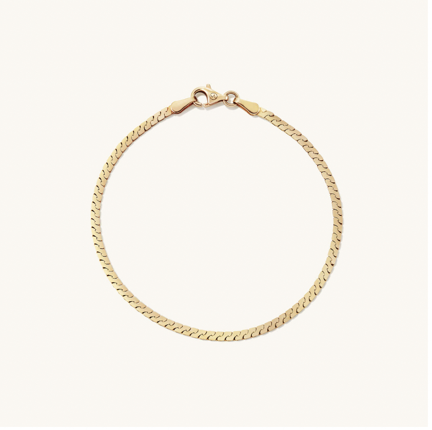 Mejuri Serpentine Chain Bracelet