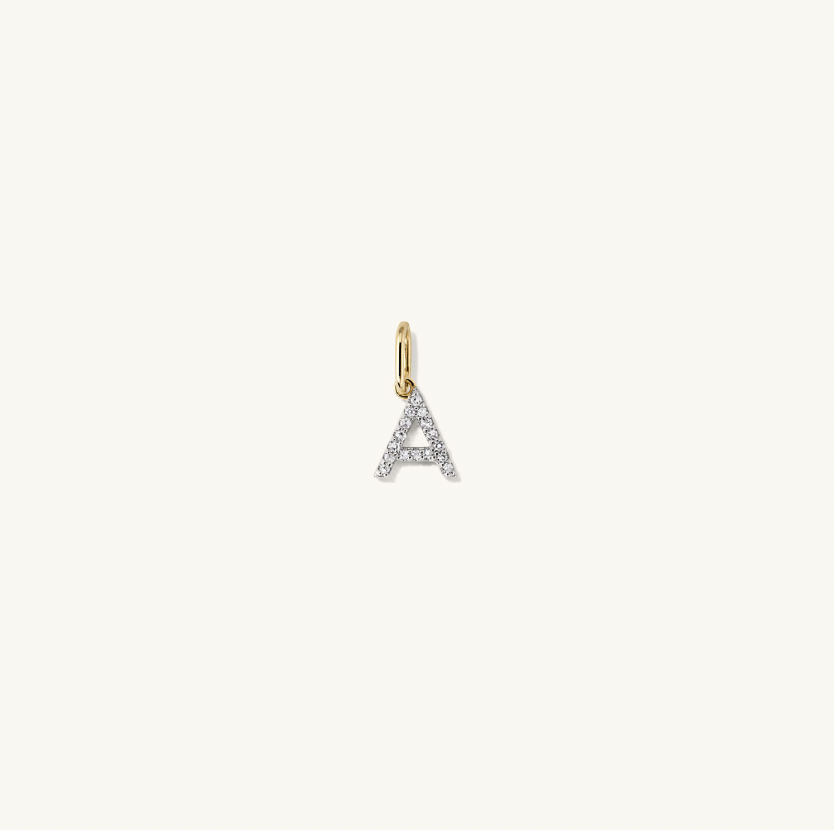 Mejuri Diamond Letter Charm