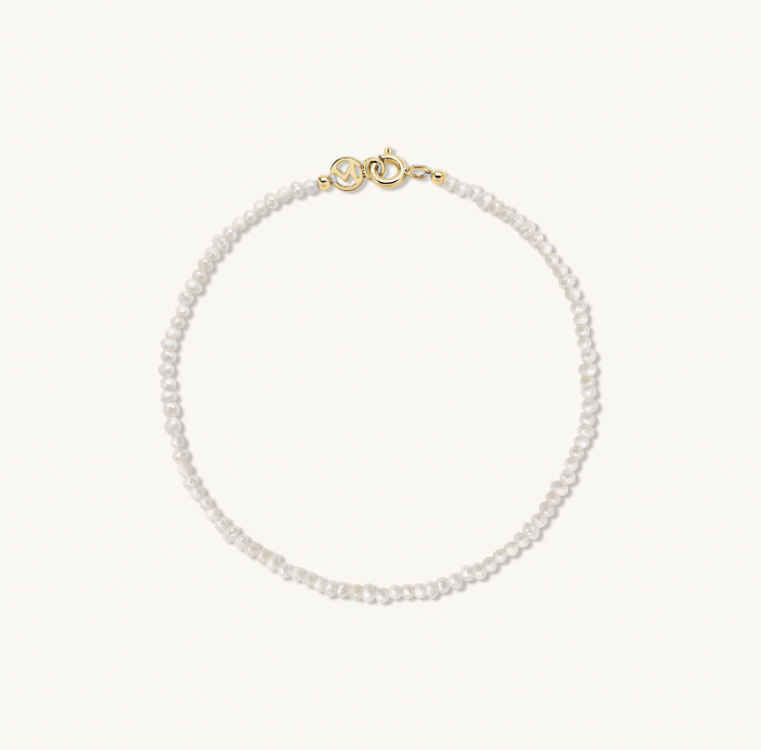 Mejuri Micro Pearl Bracelet 