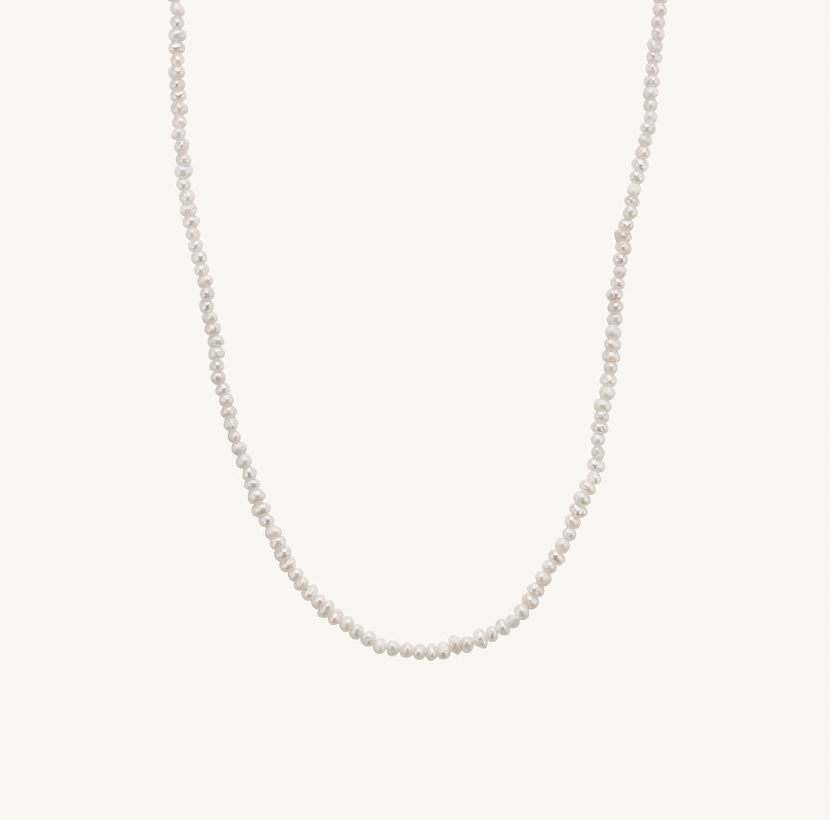 Mejuri Micro Pearl Necklace 