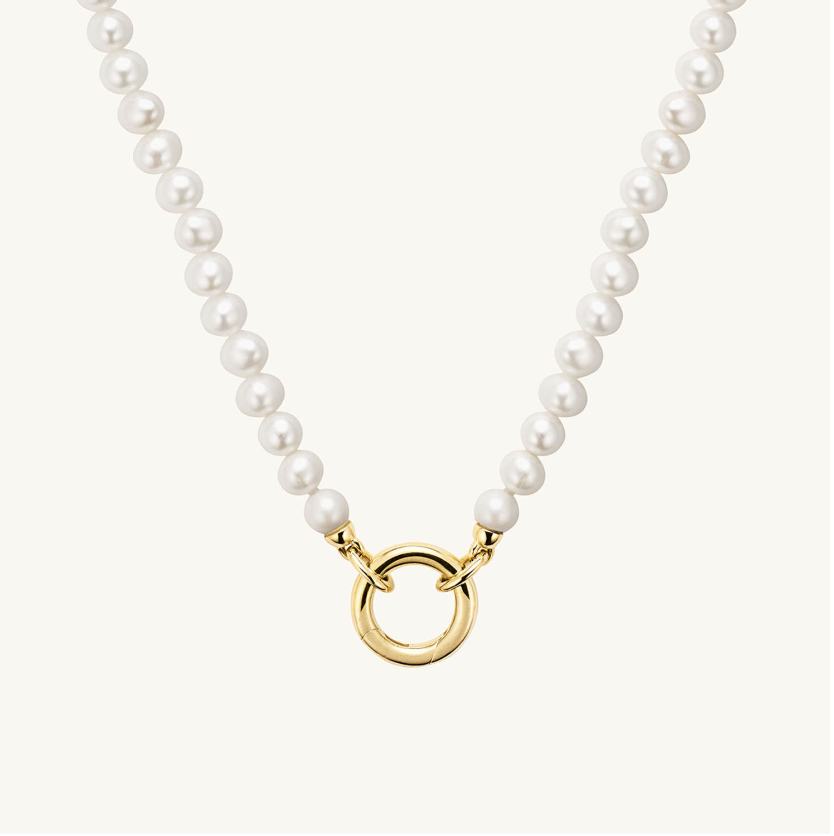 Mejuri Pearl Charm Necklace
