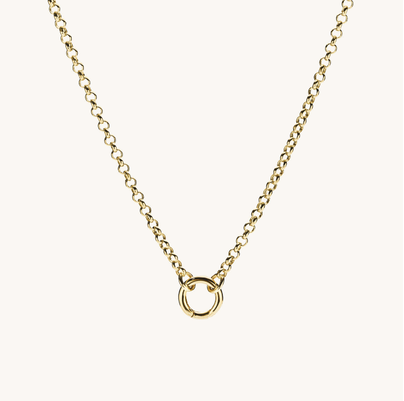 Mejuri Rolo Chain Charm Necklace (18in)