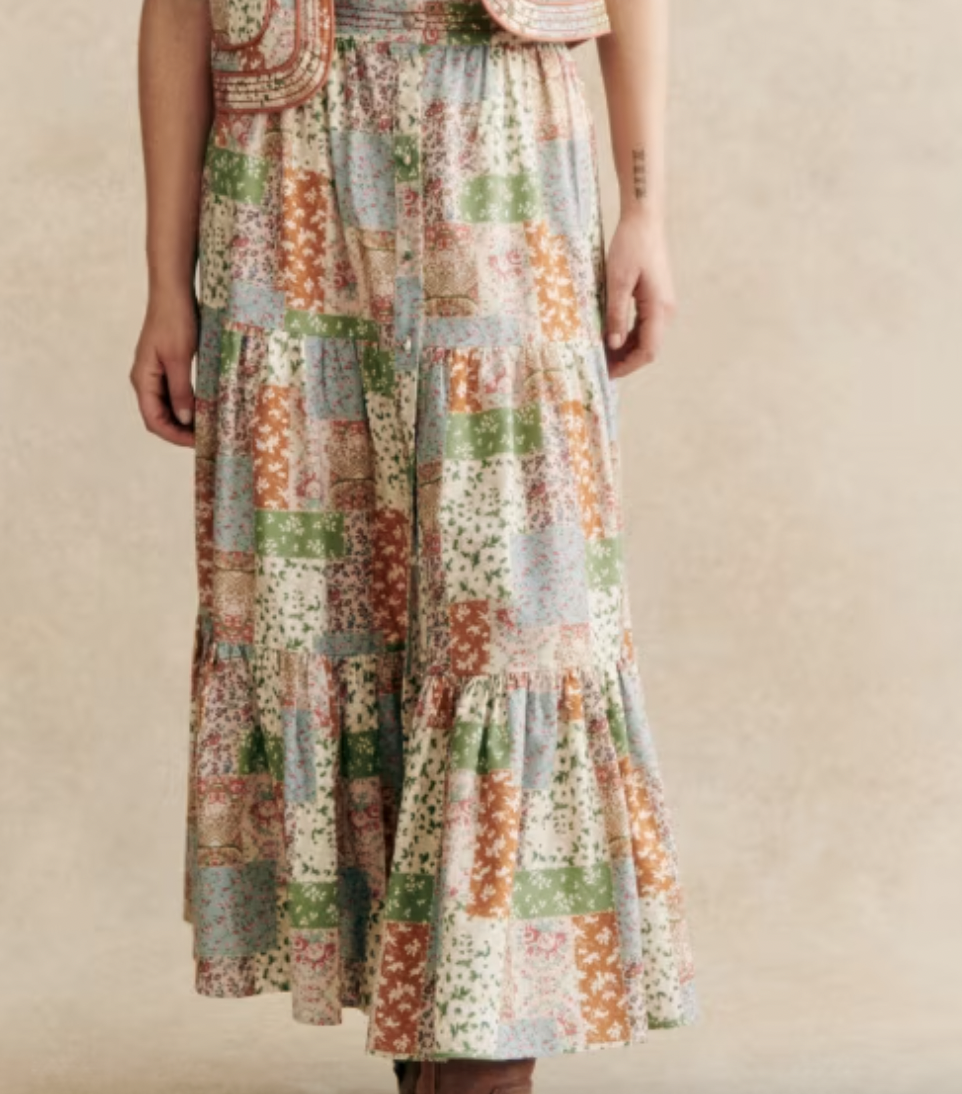 Sezane Loffia Skirt